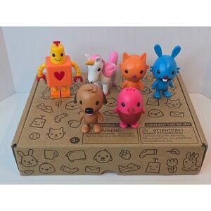 Sago Mini 6 Character Figurines Jinja Harvey Jack Robin Gary Hugbot